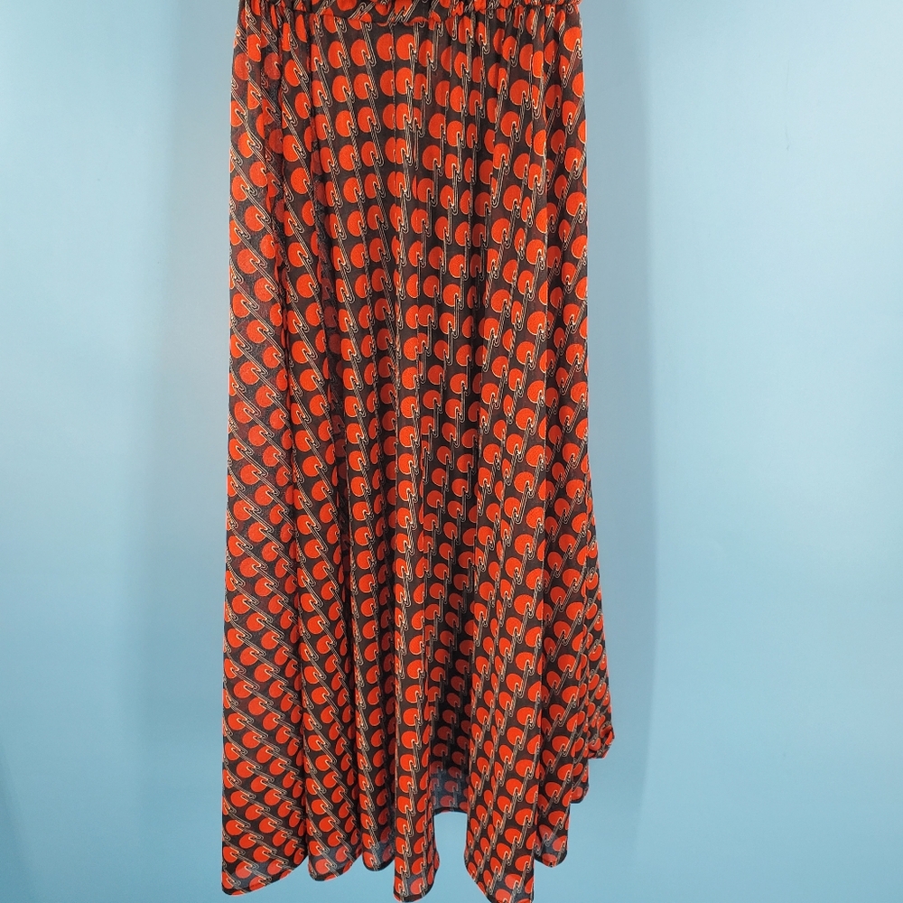 Vintage Red and Black Midi Dress - Picture 4 of 14